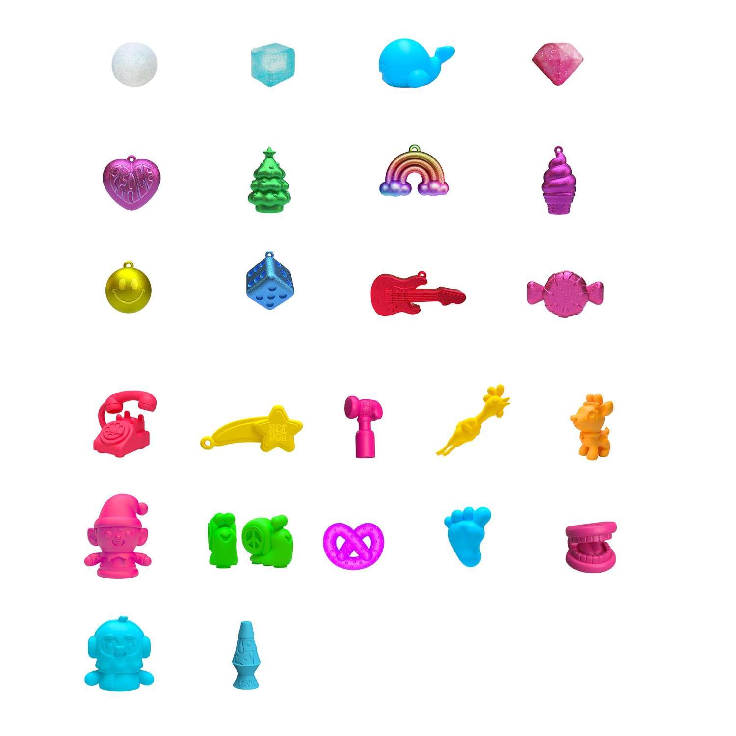 スクイーズ ニードー NeeDoh Squishmas アドベントカレンダー Amazon.com: Schylling NeeDoh Squishmas Advent Calendar - 24